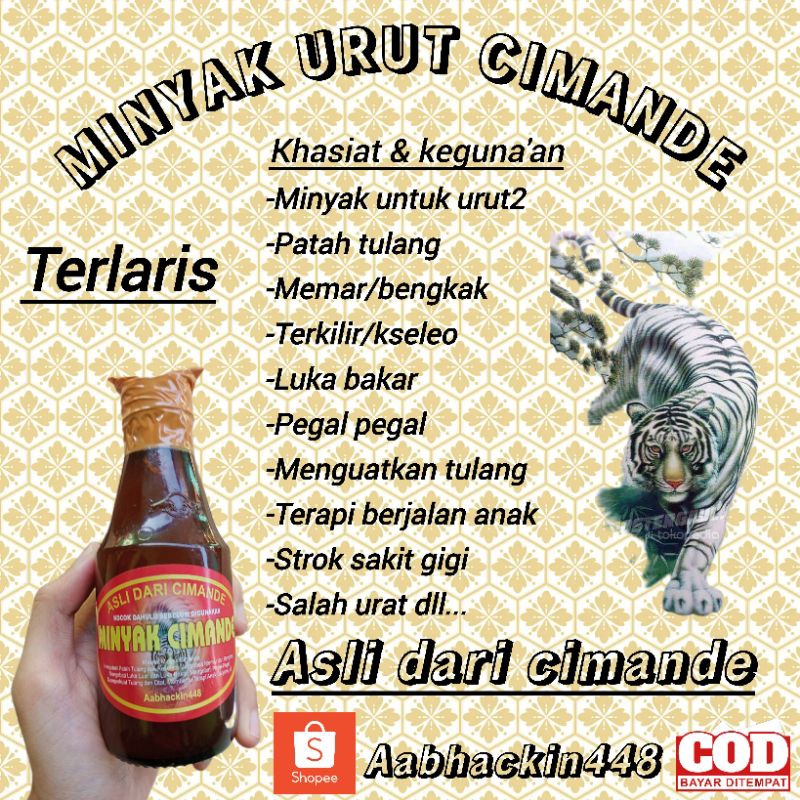 Jual Minyak Balur Asli Cimande Talang Bogor Ampuh Ukuran Ml Ml