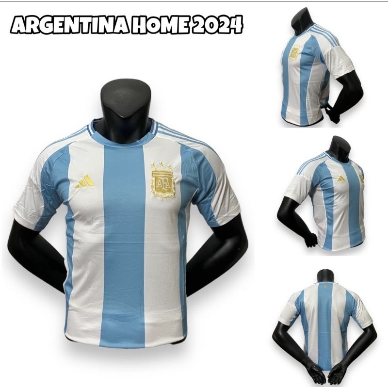 Jual JERSEY BOLA ARGENTINA HOME COPA NEW 2024 GRADE ORI PREMIUM IMPORT