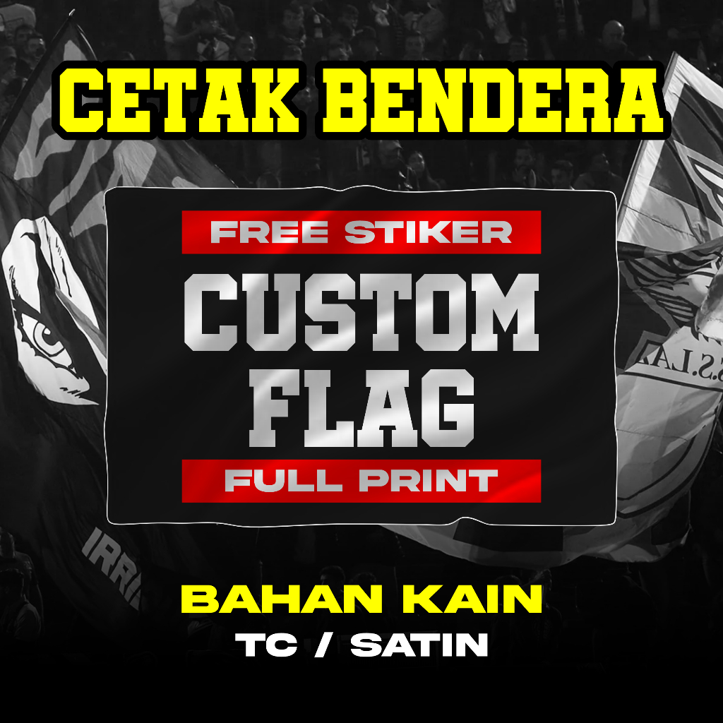 Jual Cetak Bendera Custom Bendera Komunitas Giant Flag Poster