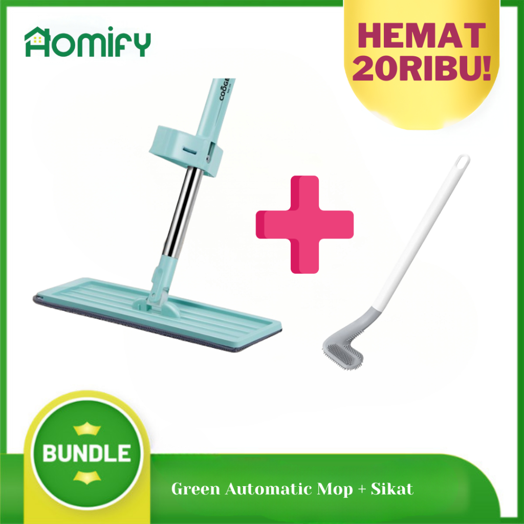 Jual BUNDLE HOMIFY Pel Peras Tarik Alat Pel Lantai Praktis Mop Dan