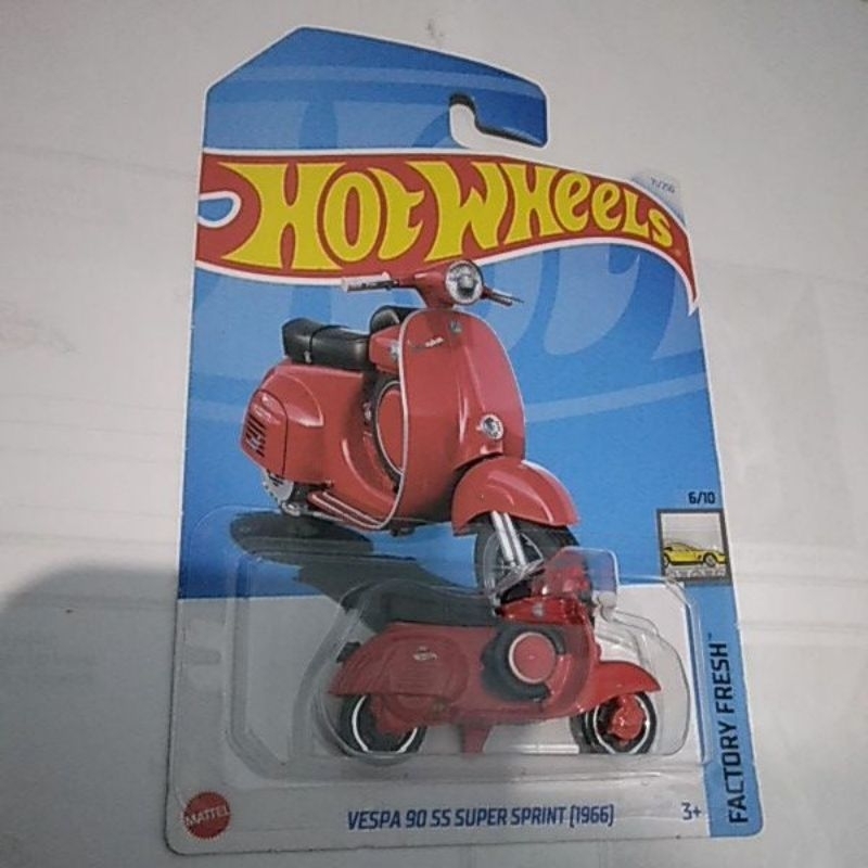 Jual Hot Wheels Vespa Ss Super Sprint Merah Shopee Indonesia