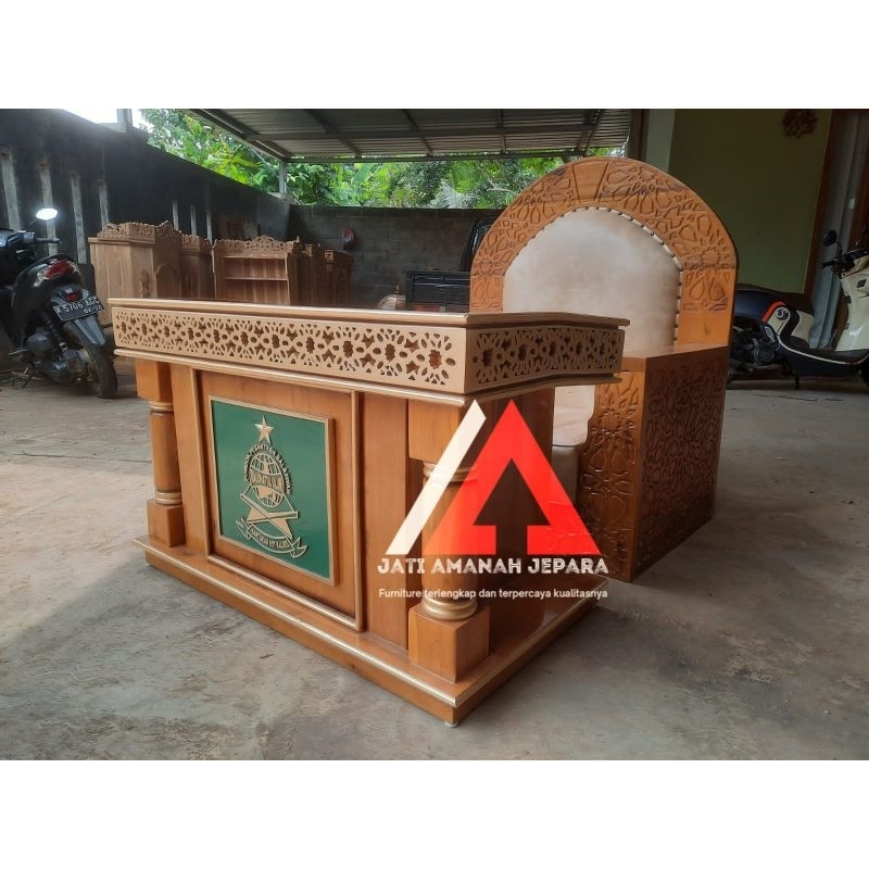 Jual Podium Minimalis Kursi Podium Pendek Mimbar Podium Majelis