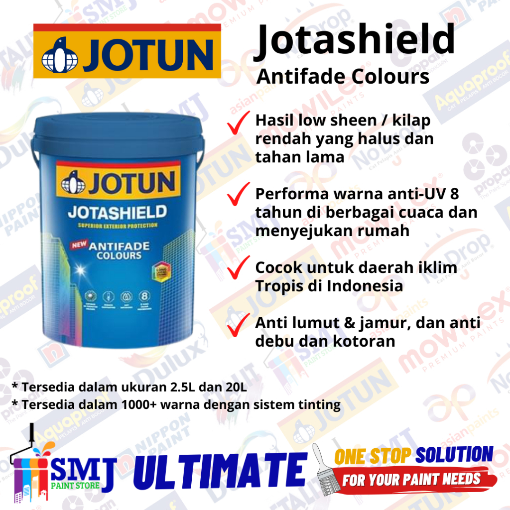 Jual Cat Tembok Eksterior Jotun Jotashield Antifade Colours Warna