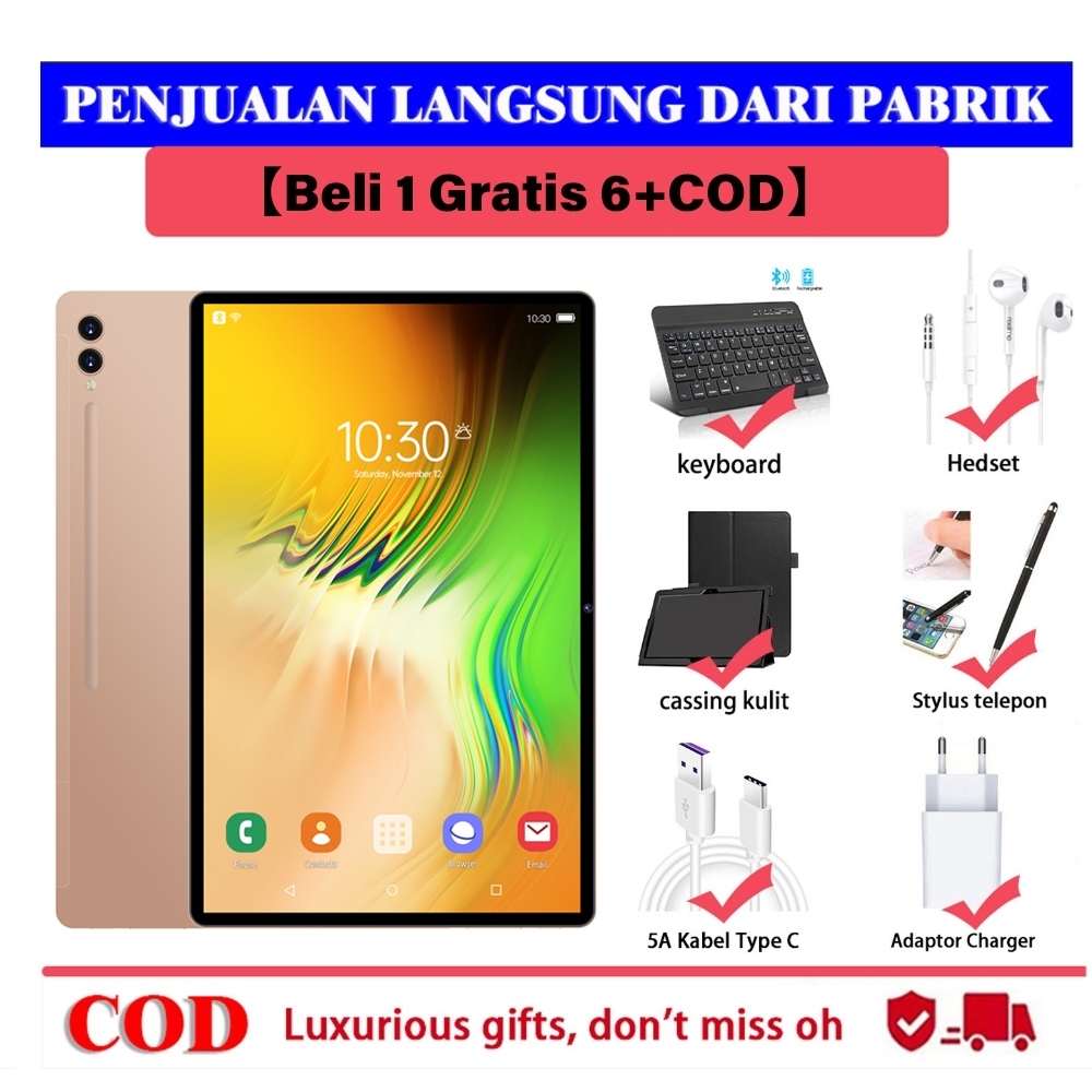 Jual CODMurah Tablet Pc Asli Tab S9 Baru 12GB 512GB Tablet Android