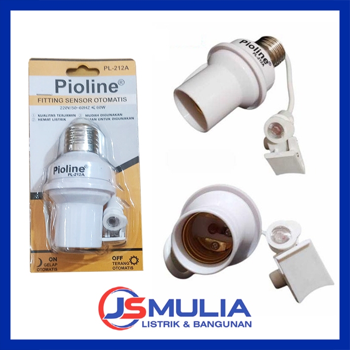 Jual Pioline Pl A Fitting Lampu Sensor Otomatis Fitting Cahaya