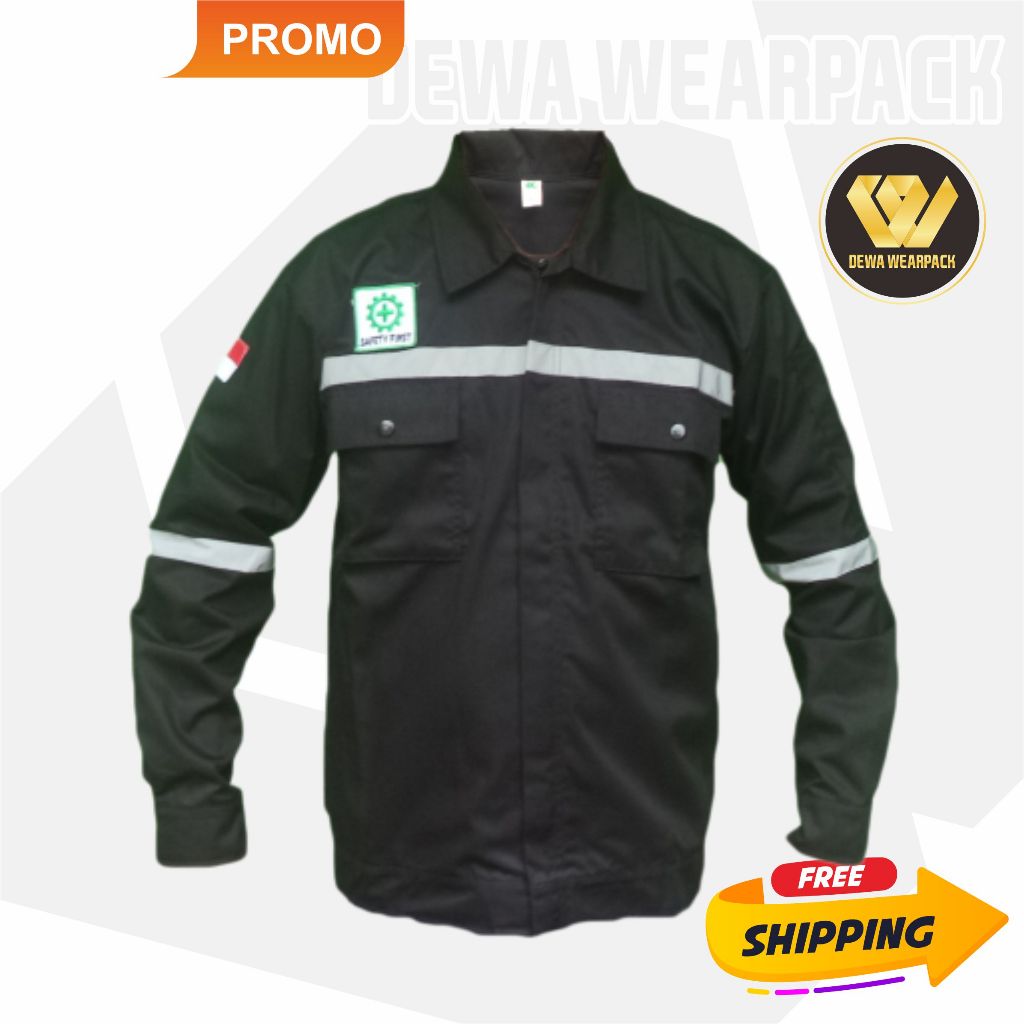 Jual Wearpack Safety Atasan Kemeja Baju Kemeja Kerja Lapangan APD K3