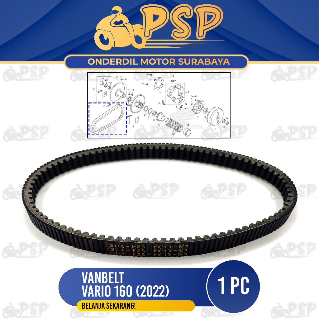 Jual Vanbelt Vario Only Fan Van Belt Drive Belt Vbelt Panbel