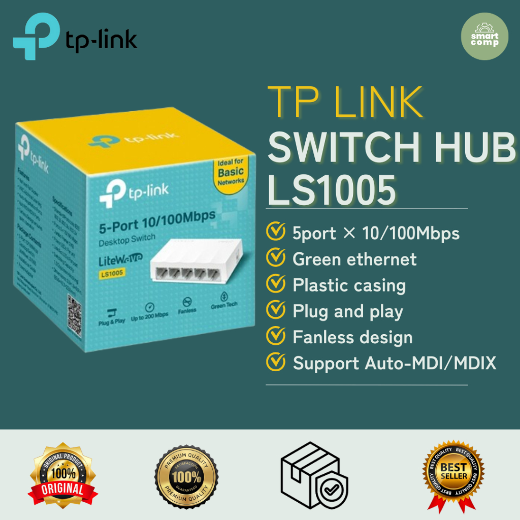 Jual TP LINK LS1005 LS1008 SWITCH HUB 5 PORT 8 PORT 10 100Mbps Desktop