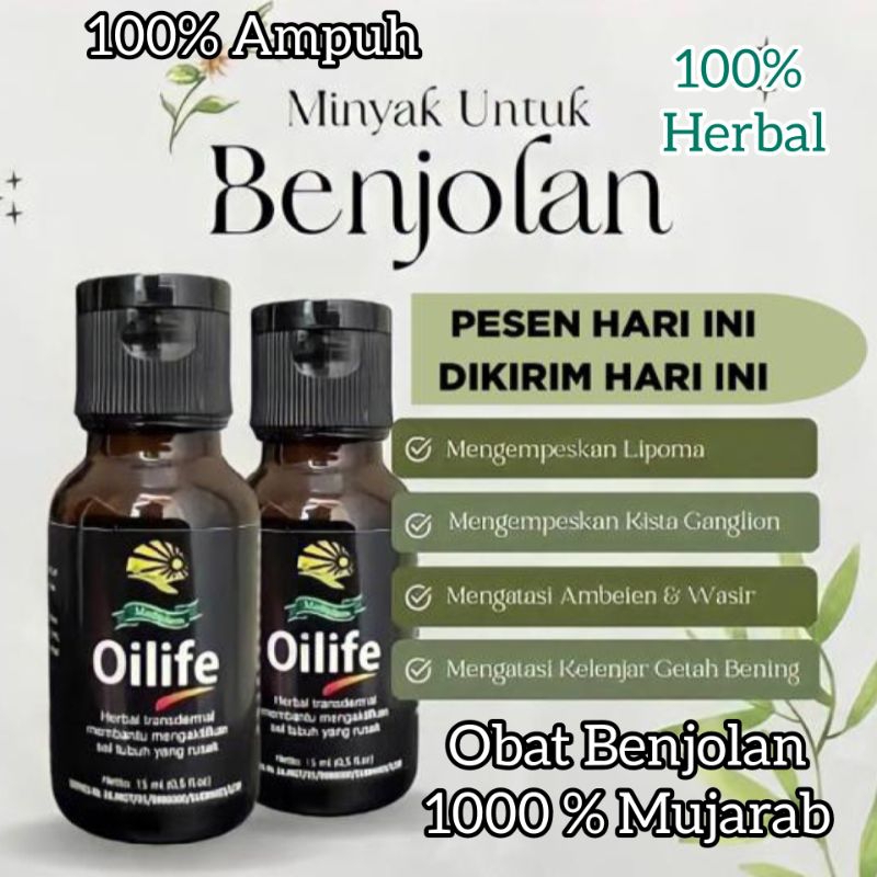 Jual Minyak Herbal Oles OILIFE Menghilangkan Benjolan Lipoma Lifoma