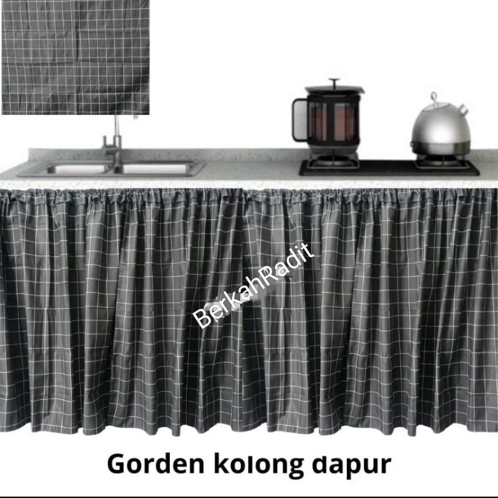 Jual Gorden Kolong Dapur Minimalis Gorden Meja Bawah Kompor Uk X