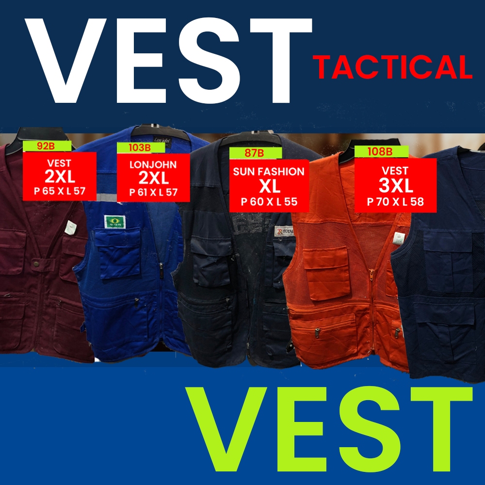 Jual Vol Rompi Vest Tactical Lapangan Proyek Kerja Cargo