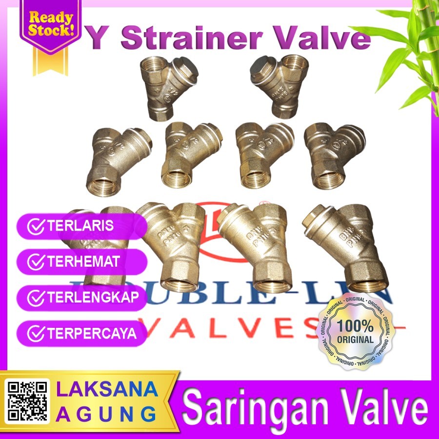 Jual Y Strainer Kuningan Inch Bonus Seal Tape Saringan Kuningan