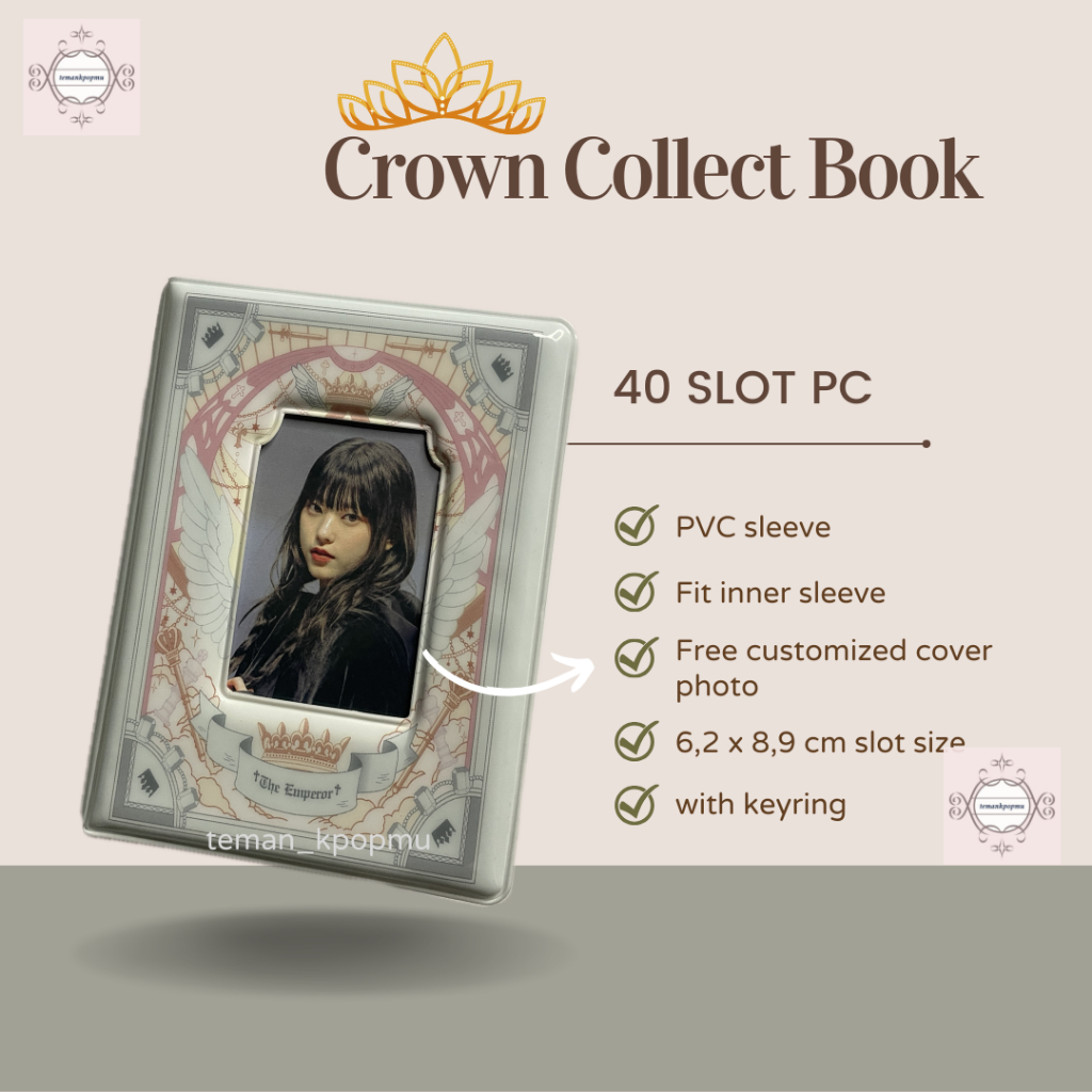 Jual Crown Collect Book 1P Coquette Kolbuk Isi 40 Slot Photocard Kpop