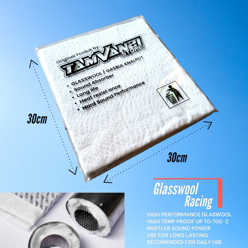 Jual Glasswool Racing Gaspul Gasbul Peredam Knalpot T Universal X