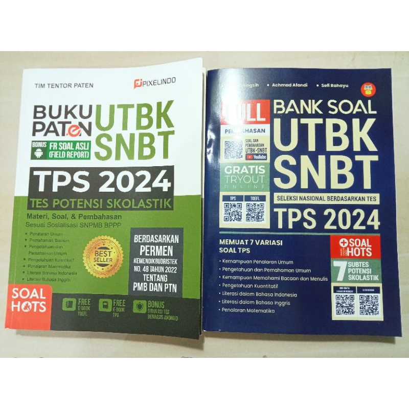 Jual Buku PATEN UTBK SNBT TPS 2024 Bank Soal UTBK SNBT TPS 2024