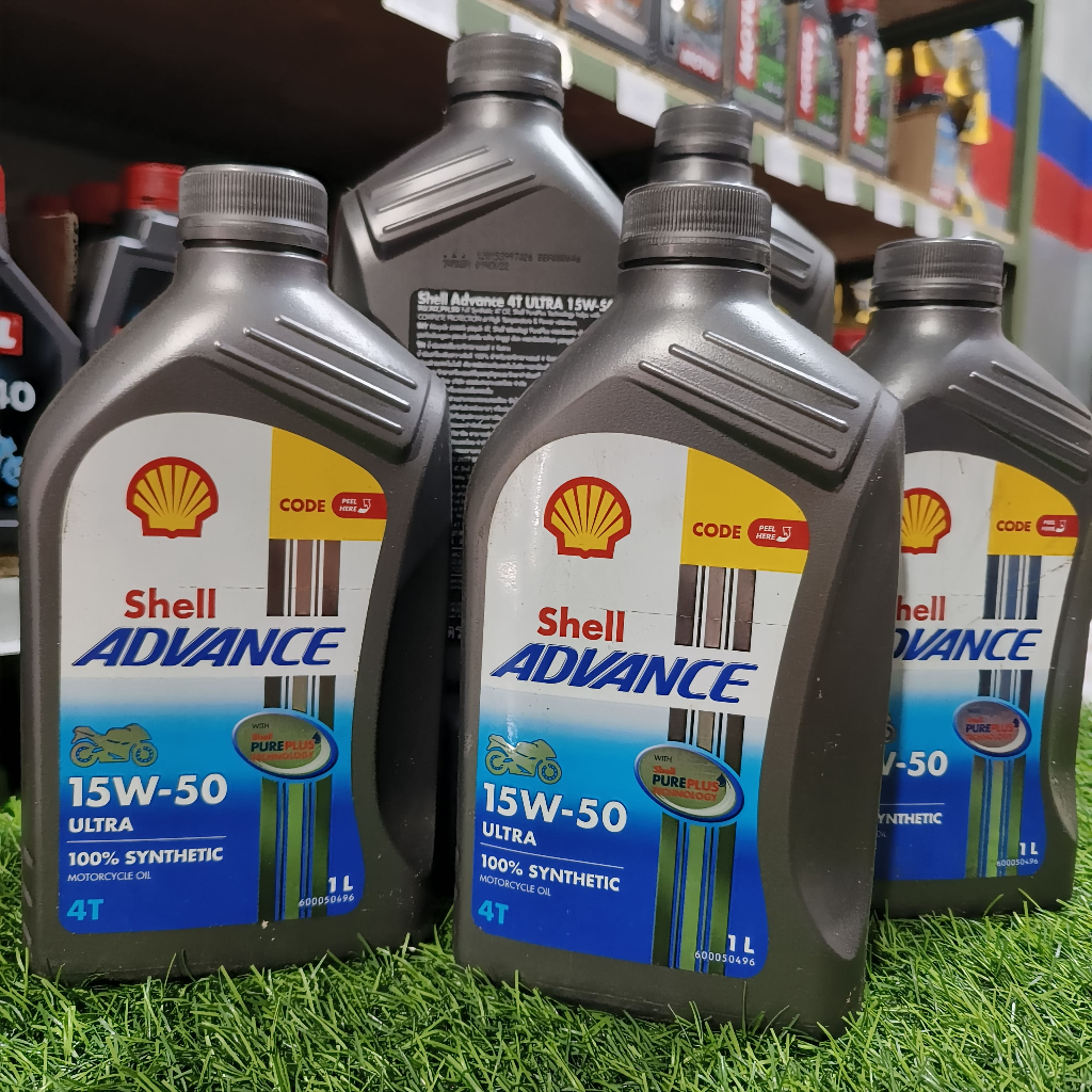 Jual OLI SHELL ADVANCE ULTRA FULL SYNTHETIC 15W50 1 LITER 100 ORIGINAL