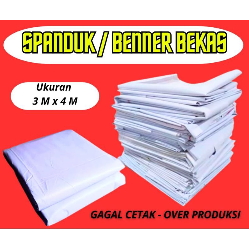 Jual Spanduk Atau Benner Bekas Gagal Cetak Uk M X M Bahan Flexi