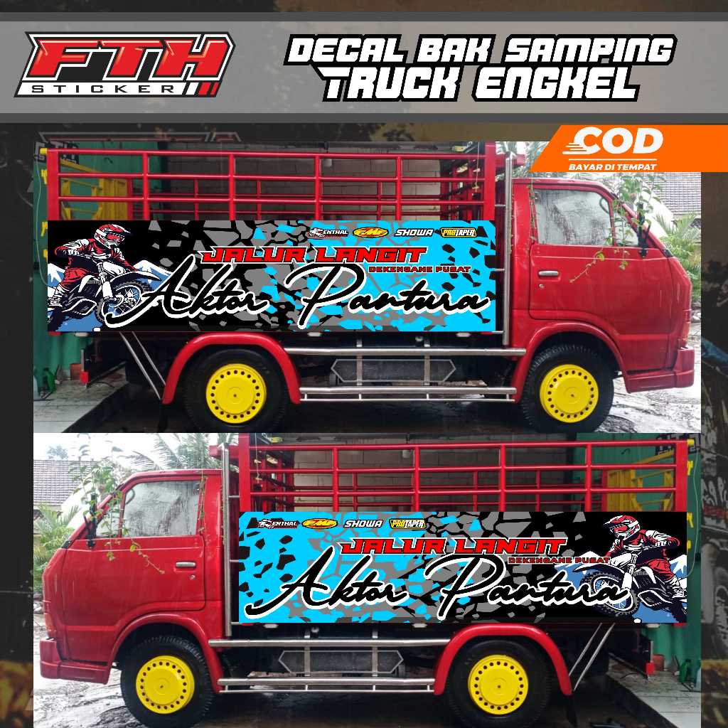 Jual Stiker Truck Decal Bak Engkel Custom Stiker Keren Shopee Indonesia