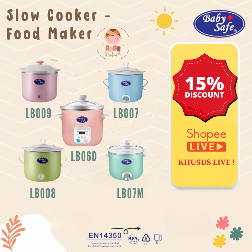 Jual Baby Safe Slow Cooker Alat Masak Digital Timer Food Maker