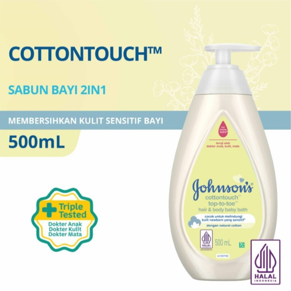 Jual Johnson S Cotton Touch Top To Toe Bath For Hair And Body Ml