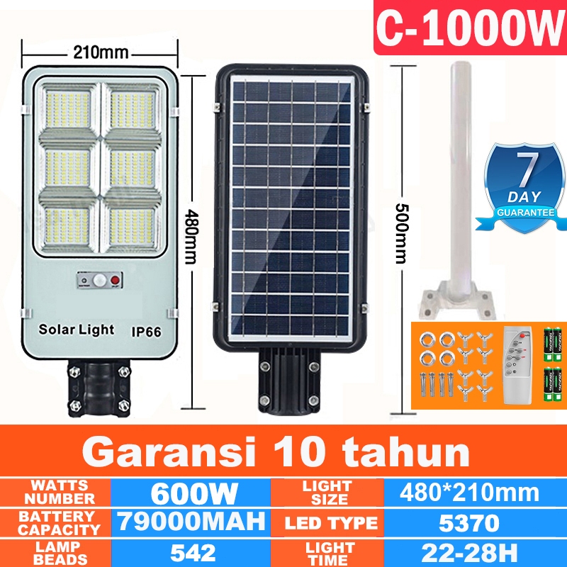 Jual Garansi 10 TahunLampu Jalan Tenaga Surya Matahari Ready Stock