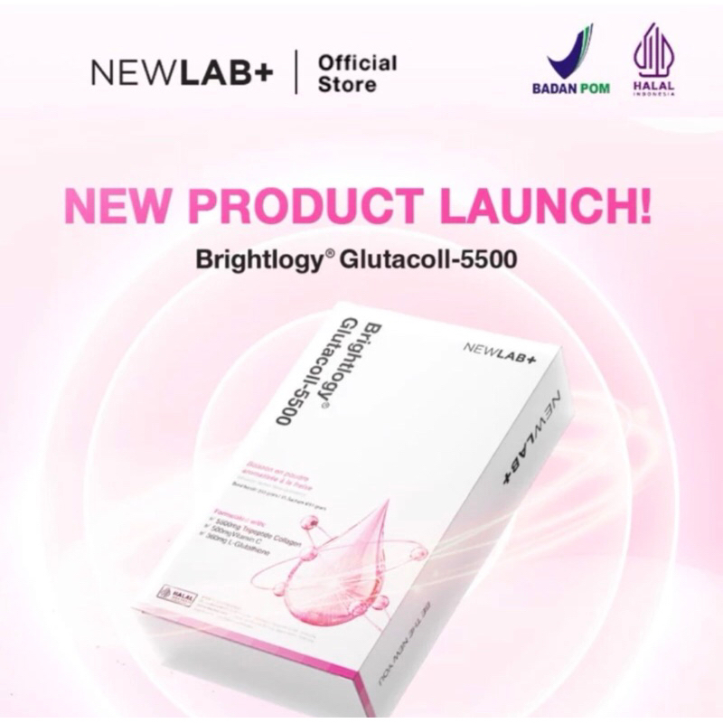 Jual Newlab Brightlogy Glutacoll Collagen Powder Drink Minuman