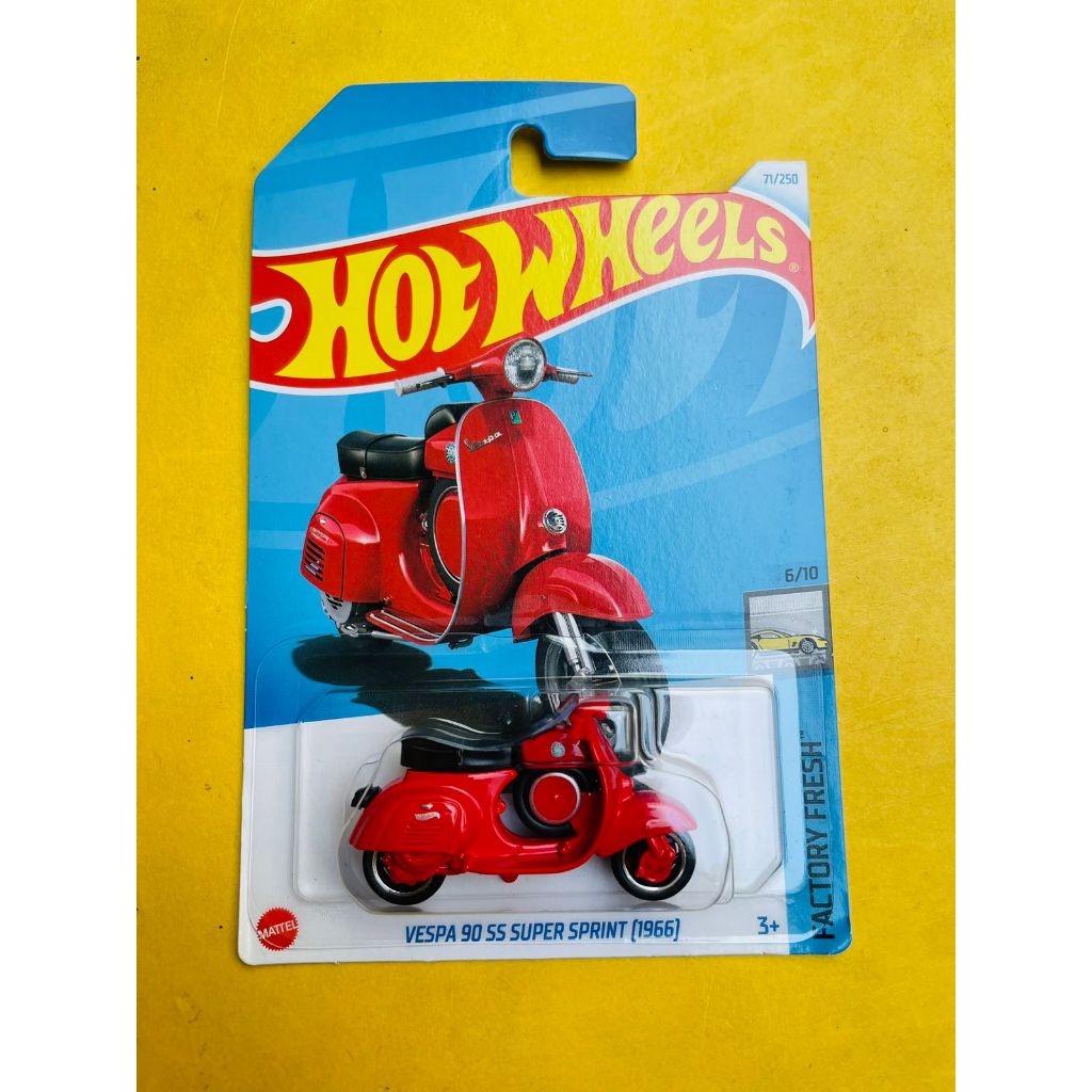 Jual Hot Wheels Vespa Ss Super Sprint Merah Factory Fresh