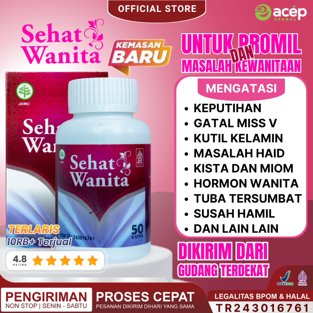 Jual Sehat Wanita 100 Asli Original Herbal Untuk Promil Dan Masalah