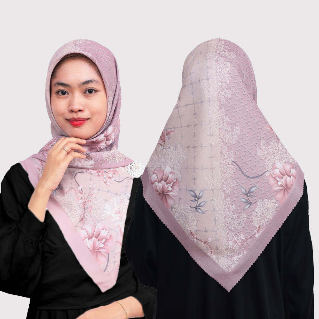 Jual Shifa Hijab Soft Series Kerudung Motif Jilbab Voal Segi Empat