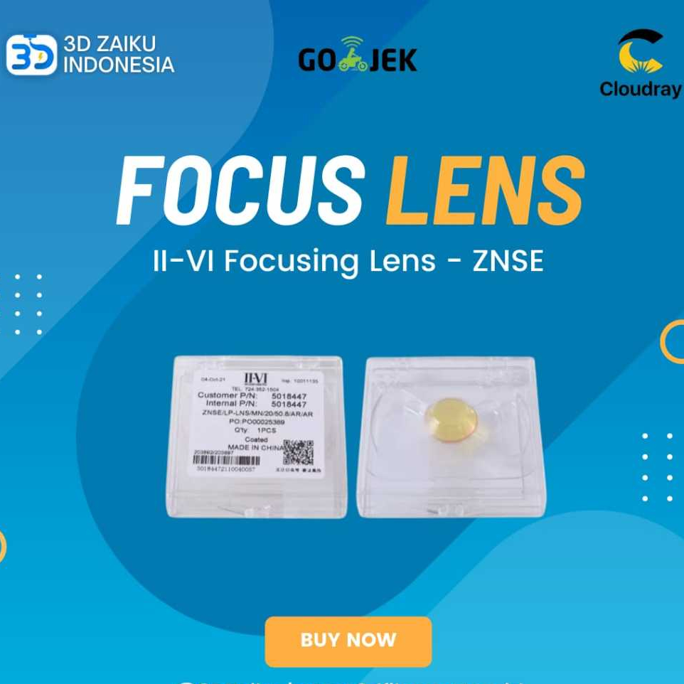 Jual Original Ii Vi Focus Lens Co Laser Lensa China Cvd Znse Meniscus