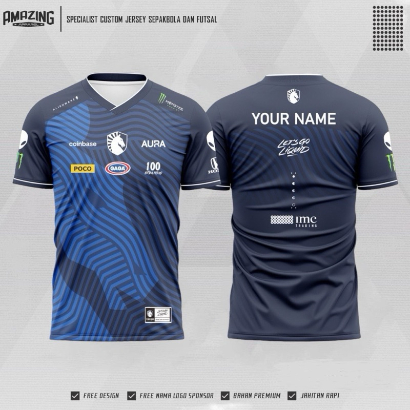 Jual Jersey Team Liquid Aura Liquid Echo Terbaru New Limitid