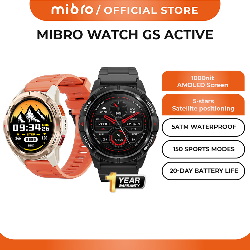 Jual Mibro Official Gs Active Gps Outdoor Sport Smartwatch Nit