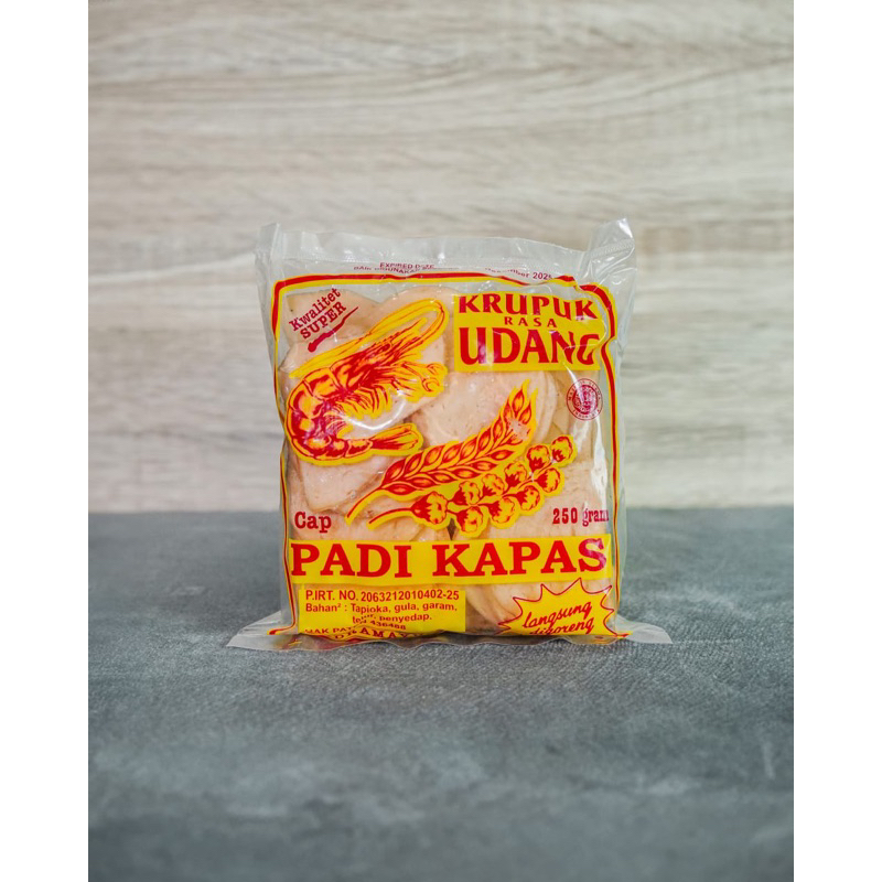 Jual Kerupuk Udang Padi Kapas Isi Gram Ukuran Sedang Shopee Indonesia