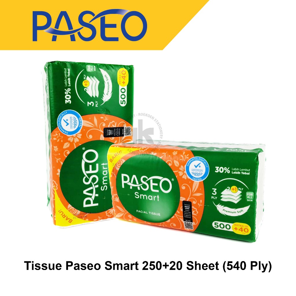 Jual Paseo Smart Facial Tissue Sheets Ply Ply Shopee