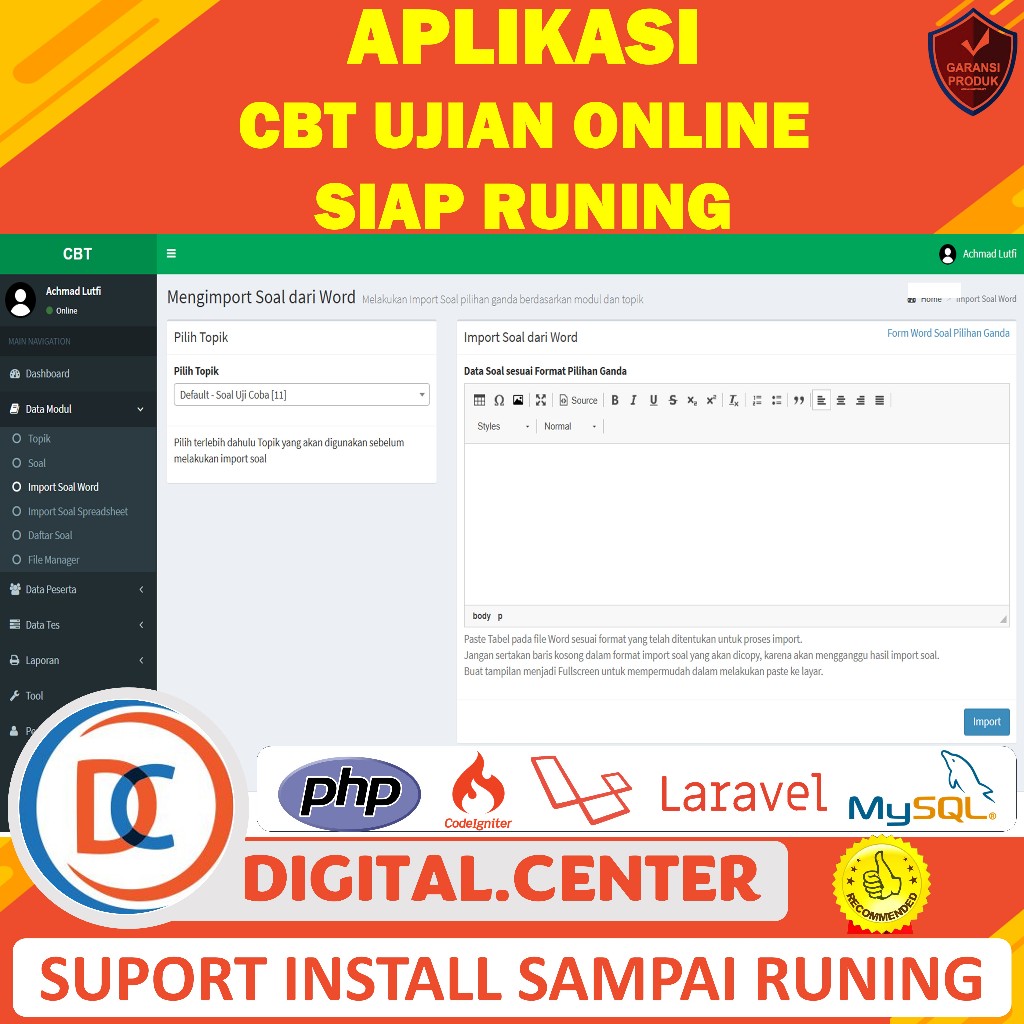 Jual Aplikasi Ujian Online Cbt Siap Install Siap Pakai Shopee Indonesia