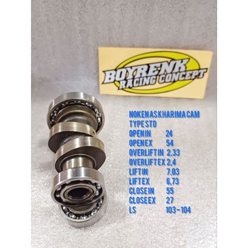 Jual NOKEN AS RACING KHARISMA SUPRA X 125 KARBU CAM BOYRENK Shopee