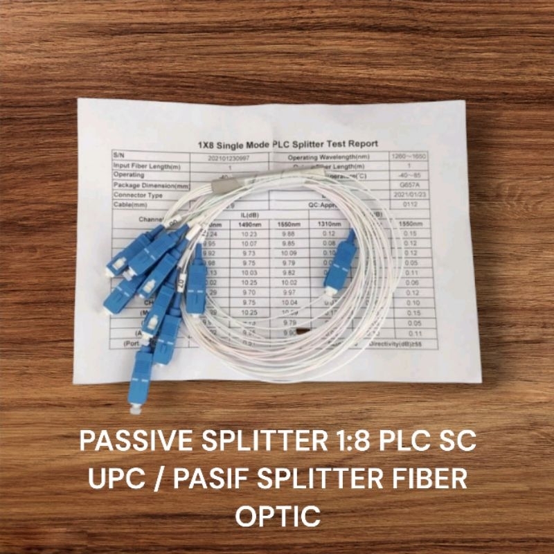 Jual PASSIVE SPLITTER 1 8 PLC SC UPC PASIF SPLITER FIBER OPTIC