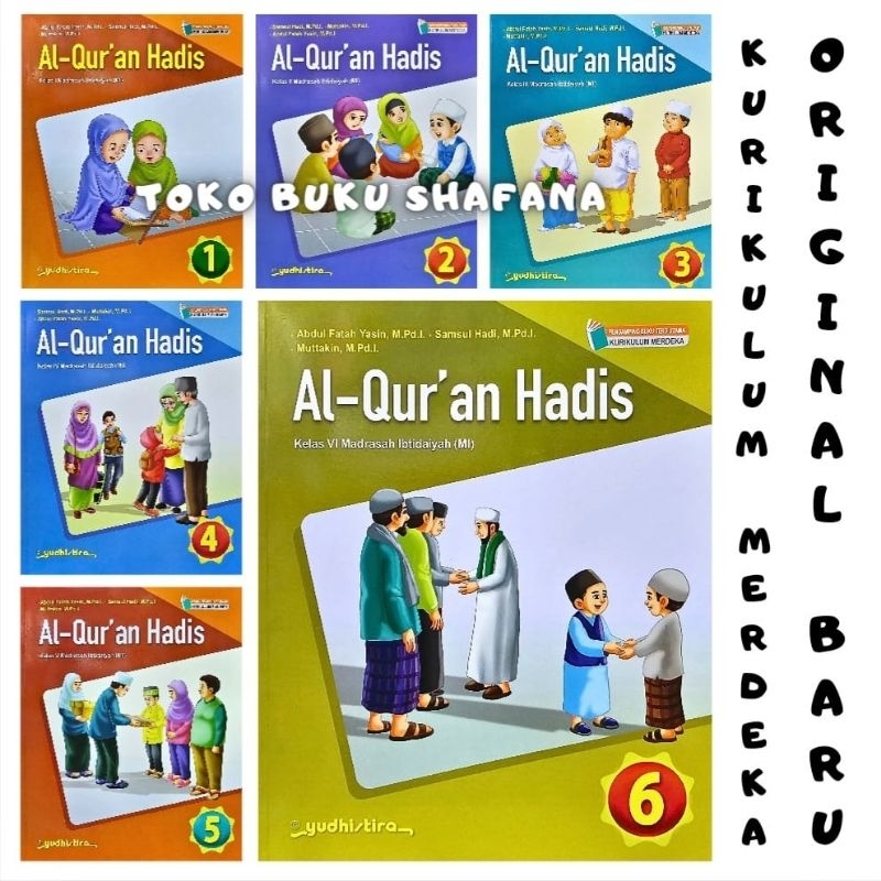 Jual Buku AL Quran Hadis Kelas 1 2 3 4 5 6 MI Yudhistira Kurikulum