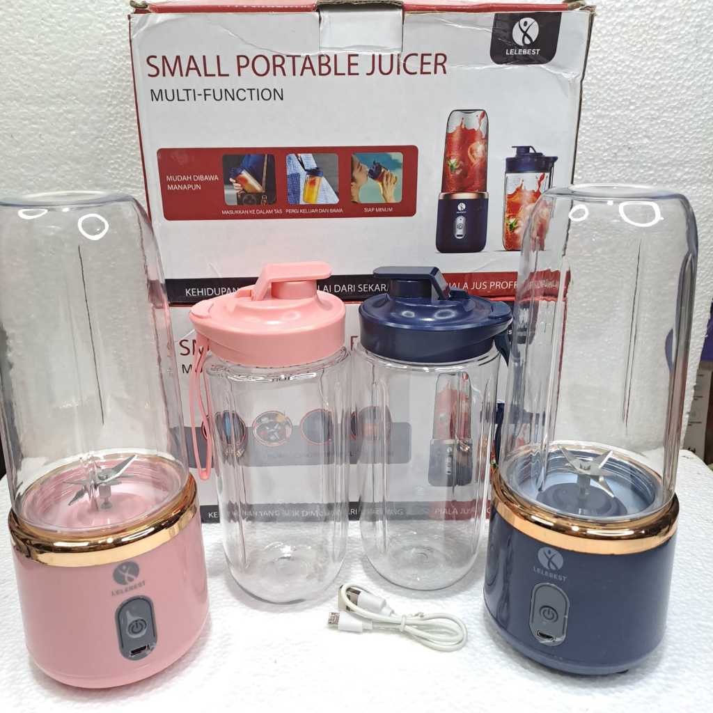 Jual Blender Portable Mini Juice 6 Mata Pisau 400ml Blender Jus Buah