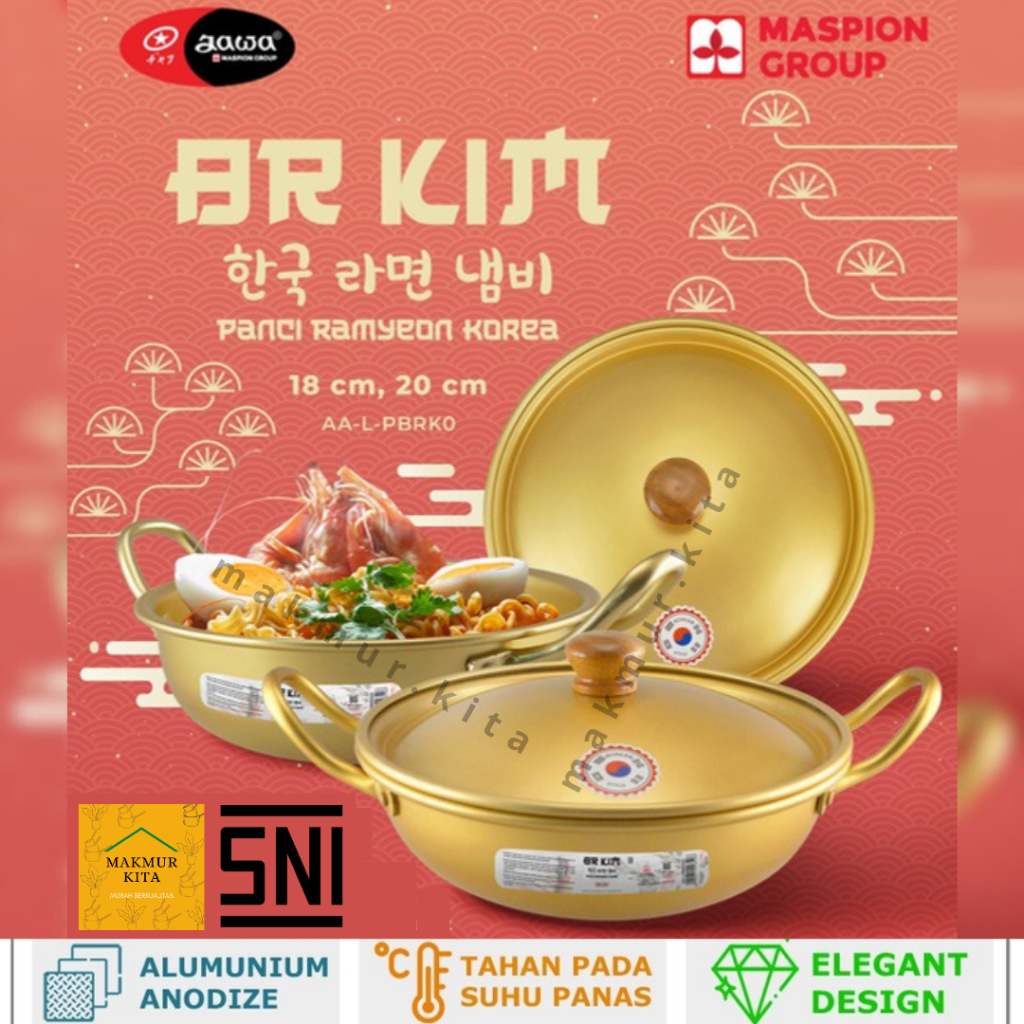 Jual Panci Korea Ramyun 18 20 CM Aluminium Jawa Maspion Panci Emas