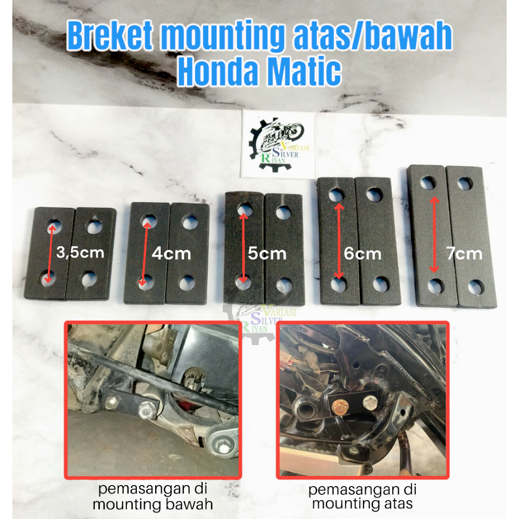 Jual Bracket Breket Plat Mounting Atas Motor Honda Matic Vario Stylo