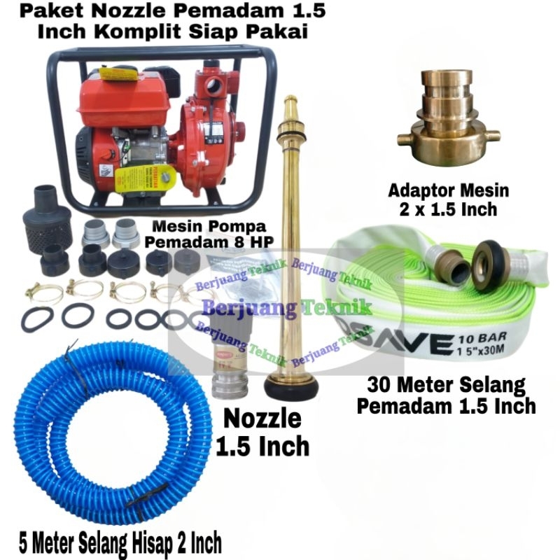 Jual Paket Nozzle Pemadam 1 5 Inch Komplit Siap Pakai Paket Jet