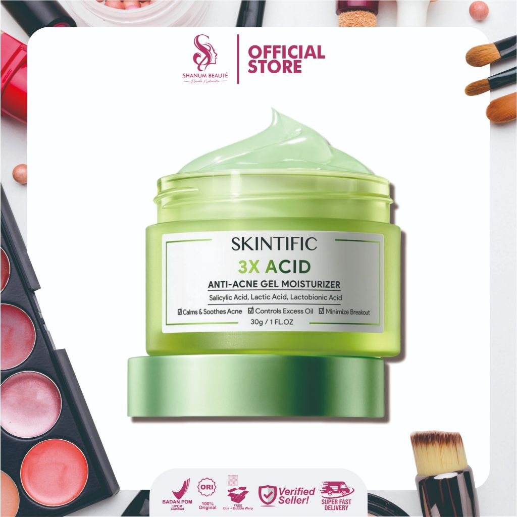 Jual New Launch Skintific X Acid Anti Acne Gel Moisturizer G