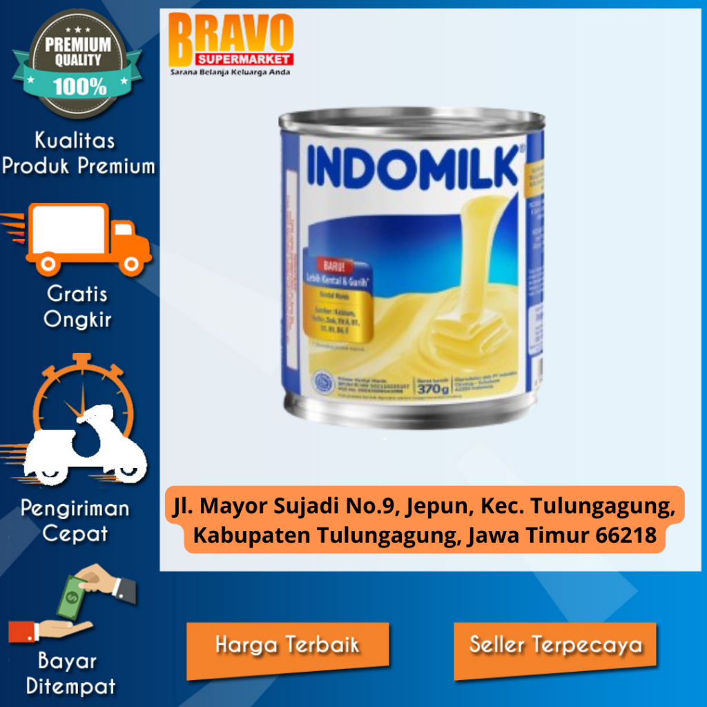 Jual Bravo Supermarket Tulungagung Indomilk Kental Manis Putih Kaleng