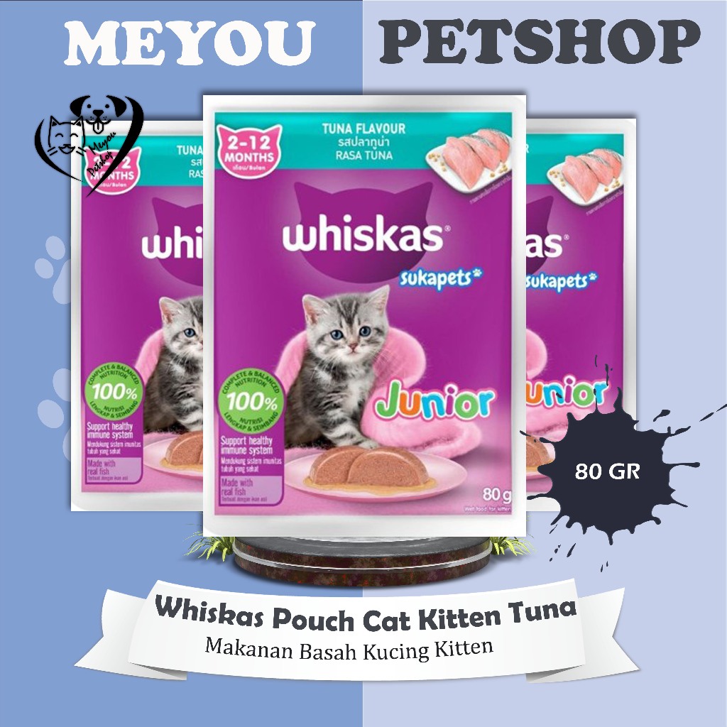 Jual Whiskas Pouch Kitten Cat Tuna Gr Pouch Makanan Kucing Rasa Tuna