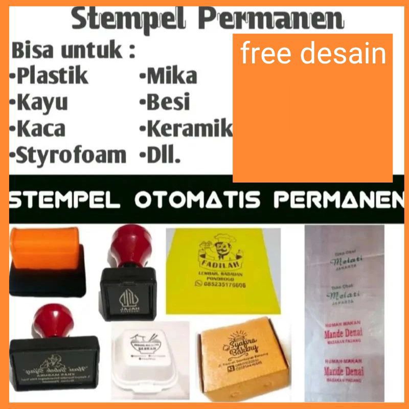 Jual Stempel Sablon Plastik Cup Plastik Kresek Stempel Cemilan Storefom