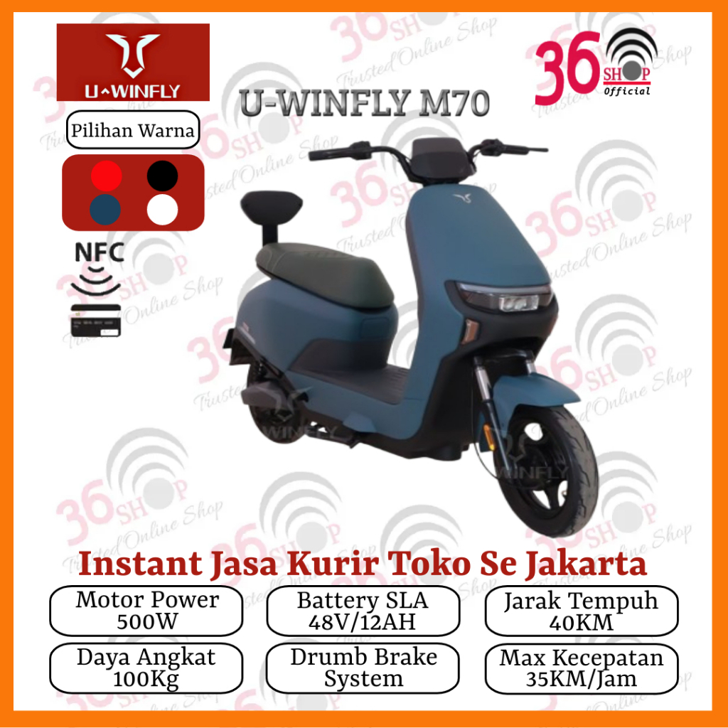 Jual SEPEDA LISTRIK UWINFLY M70 GARANSI RESMI Shopee Indonesia