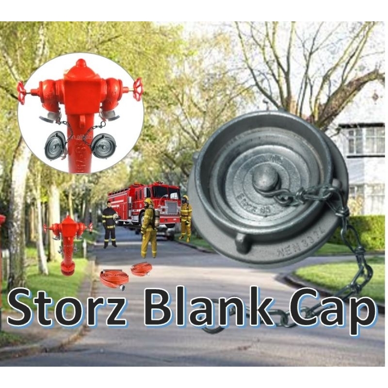 Jual AWG Storz Fire Blank Cap With Chain 2 1 2 Inch Shopee Indonesia