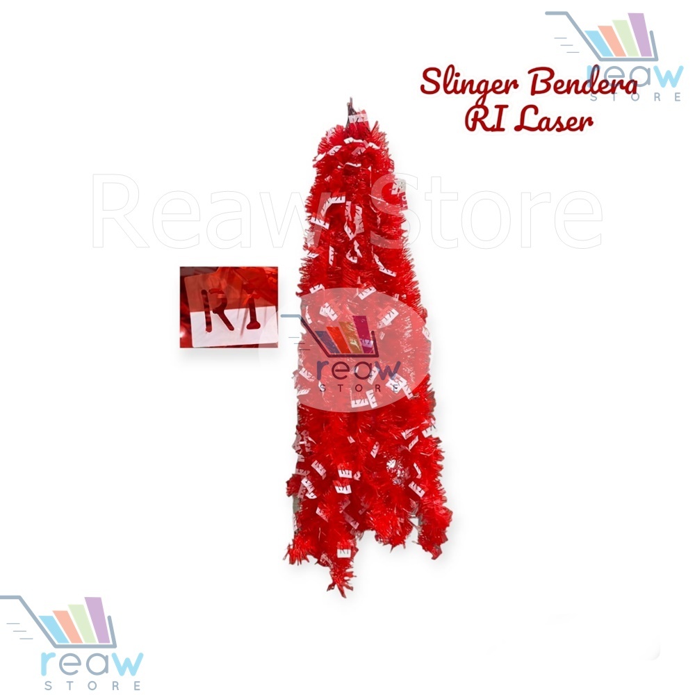 Jual Slinger Tinsel Bendera Merah Putih Hiasan Dekorasi Hut Ri