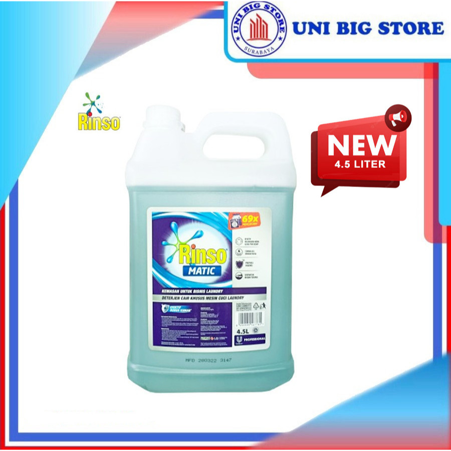 Jual Rinso Matic Liquid Professional Detergent Liter Sabun Cuci